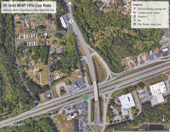 Midwood Manufactured Housing Park In Spartanburg MSA 10% Cap Rate: 342 Old Boiling Springs Road, Spartanburg, SC 29303